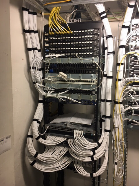 structured cabling after Vision installation