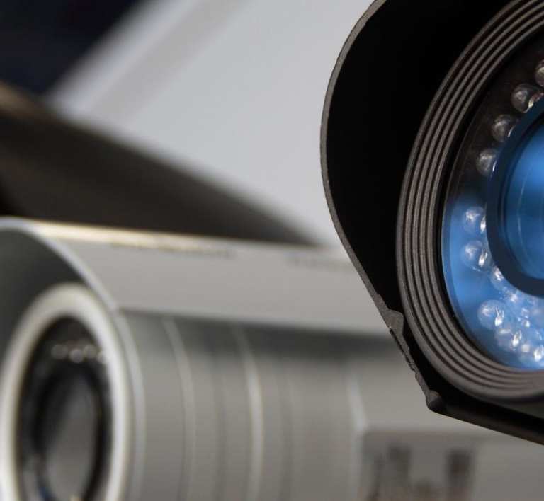 Security Header, Image of security cameras