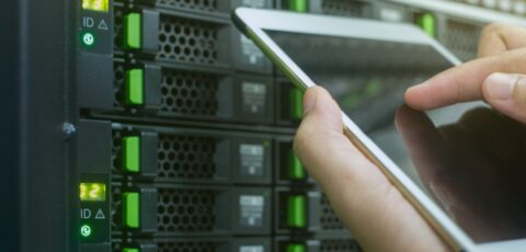 tablet in data center